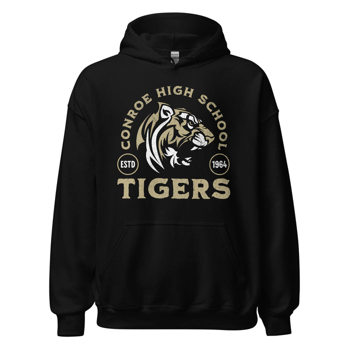 Conroe High School Tigers Black Classic Unisex Hoodie 208