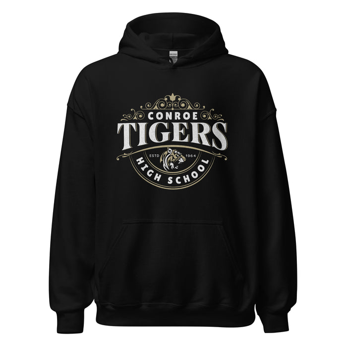 Conroe High School Tigers Black Classic Unisex Hoodie 213