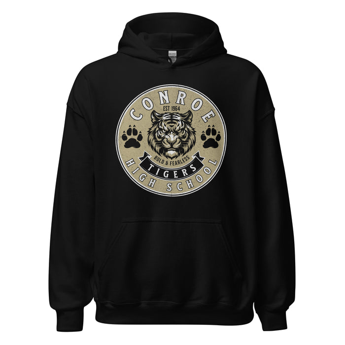 Conroe High School Tigers Black Classic Unisex Hoodie 215