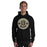 Man wearing Conroe High School Tigers Black Classic Unisex Hoodie 215