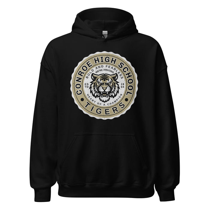 Conroe High School Tigers Black Classic Unisex Hoodie 216