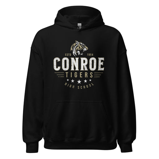 Conroe High School Tigers Black Classic Unisex Hoodie 217