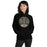 Woman wearing Conroe High School Tigers Black Classic Unisex Hoodie 220