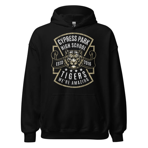 Cypress Park High School Tigers Black Classic Unisex Hoodie 207