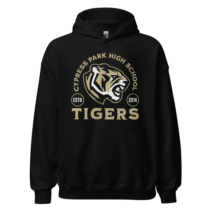 Cypress Park High School Tigers Black Classic Unisex Hoodie 208