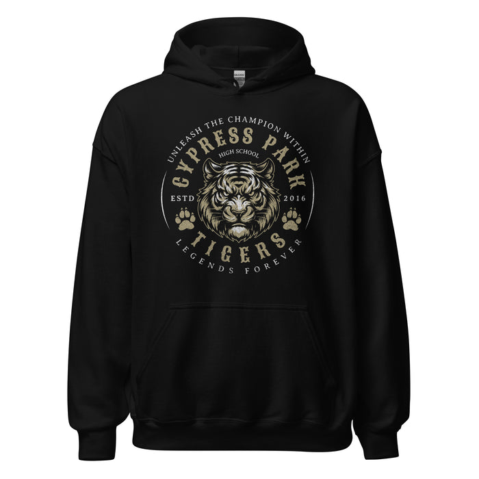 Cypress Park High School Tigers Black Classic Unisex Hoodie 214