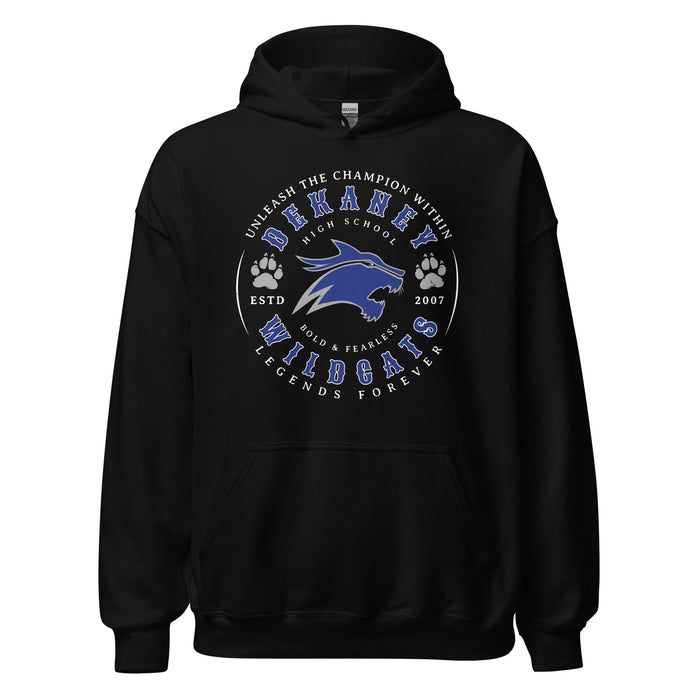 Dekaney High School Wildcats Black Classic Unisex Hoodie 214