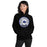 Woman wearing Dekaney High School Wildcats Black Classic Unisex Hoodie 220