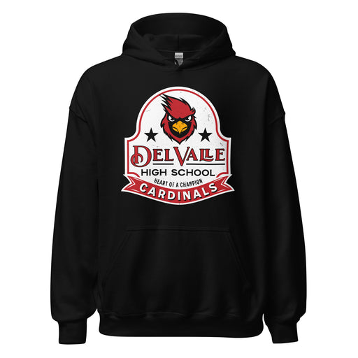 Del Valle High School Cardinals Black Classic Unisex Hoodie 219