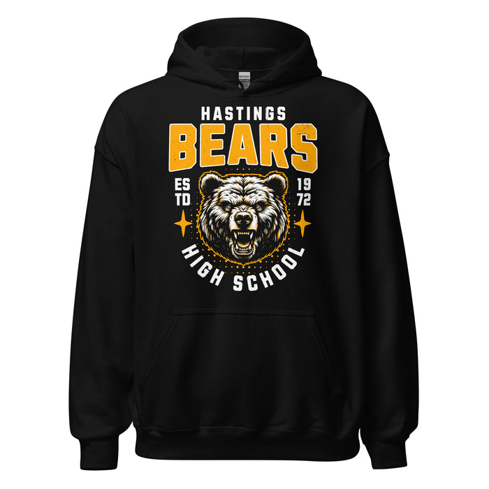 Hastings High School Bears Black Classic Unisex Hoodie 204