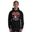 Man wearing Lake Travis High School Cavaliers Black Classic Unisex Hoodie 204