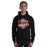 Man wearing Lake Travis High School Cavaliers Black Classic Unisex Hoodie 210