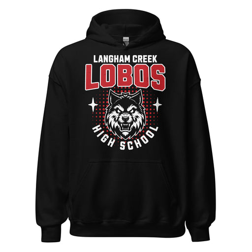 Langham Creek High School Lobos Black Classic Unisex Hoodie 204