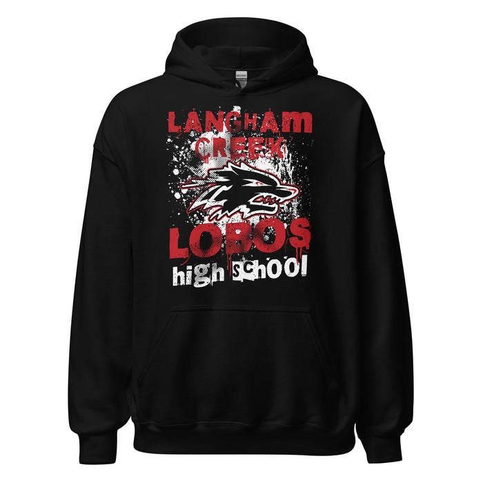 Langham Creek High School Lobos Black Classic Unisex Hoodie 205