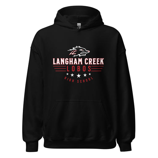 Langham Creek High School Lobos Black Classic Unisex Hoodie 217