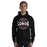 Man wearing Langham Creek High School Lobos Black Classic Unisex Hoodie 218