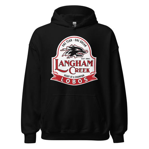 Langham Creek High School Lobos Black Classic Unisex Hoodie 219