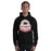 Man wearing Langham Creek High School Lobos Black Classic Unisex Hoodie 219