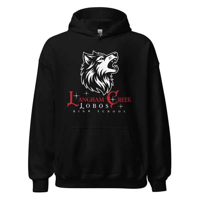 Langham Creek High School Lobos Black Classic Unisex Hoodie 224