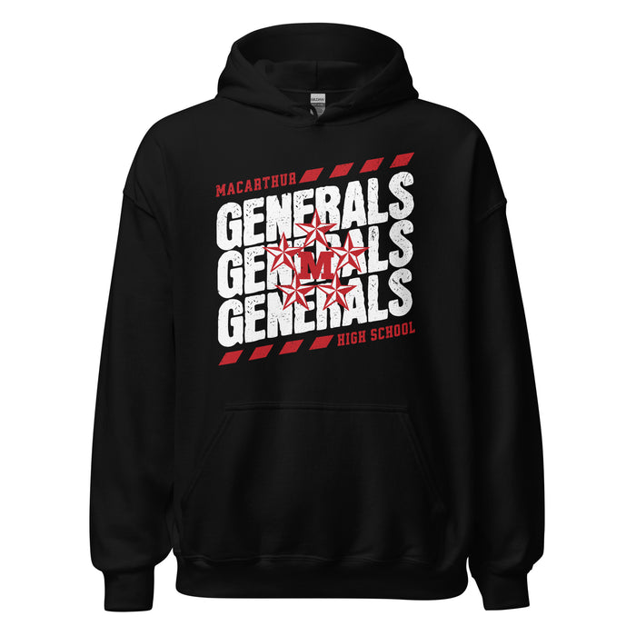 MacArthur High School Generals Black Classic Unisex Hoodie 223