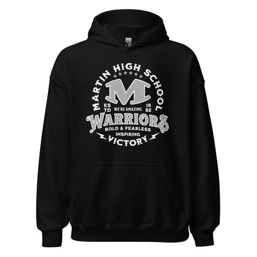 Martin High School Warriors Black Classic Unisex Hoodie 206