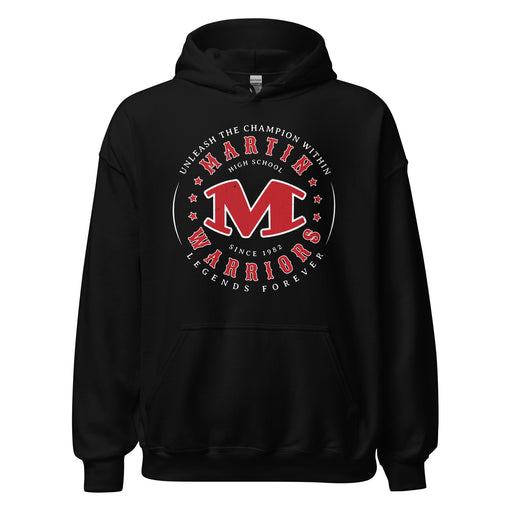 Martin High School Warriors Black Classic Unisex Hoodie 214