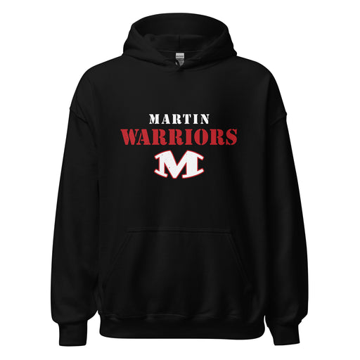 Martin High School Warriors Black Classic Unisex Hoodie 222