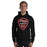 Man wearing Martin High School Warriors Black Classic Unisex Hoodie 225