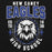 Close-up view of New Caney High School Eagles Black Classic Unisex Hoodie 204