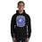 Man wearing New Caney High School Eagles Black Classic Unisex Hoodie 207