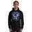 Man wearing New Caney High School Eagles Black Classic Unisex Hoodie 213