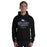 Man wearing New Caney High School Eagles Black Classic Unisex Hoodie 217