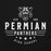 Close-up view of Permian High School Panthers Black Premium Unisex T-shirt 217