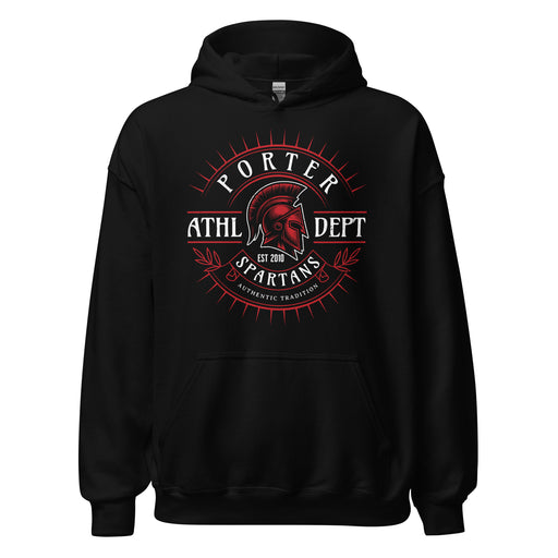 Porter High School Spartans Black Classic Unisex Hoodie 201