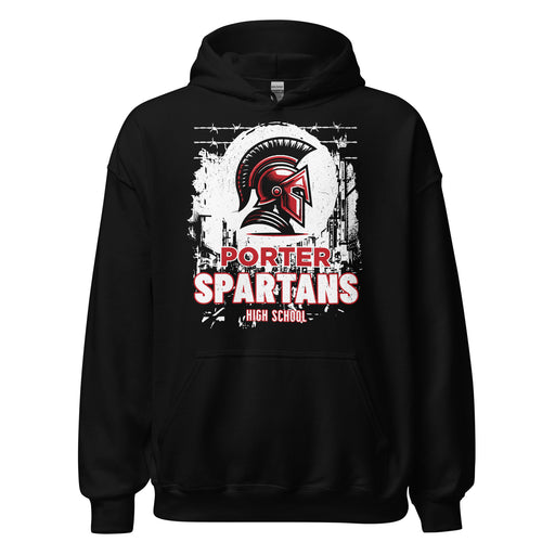 Porter High School Spartans Black Classic Unisex Hoodie 202