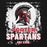 Close-up view of Porter High School Spartans Black Classic Unisex Hoodie 202