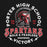 Close-up view of Porter High School Spartans Black Classic Unisex Hoodie 206