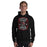 Man wearing Porter High School Spartans Black Classic Unisex Hoodie 207