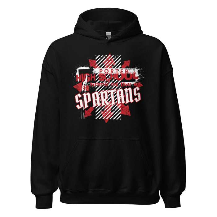 Porter High School Spartans Black Classic Unisex Hoodie 210