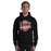 Man wearing Porter High School Spartans Black Classic Unisex Hoodie 210