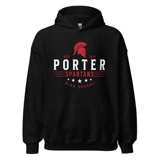 Porter High School Spartans Black Classic Unisex Hoodie 217