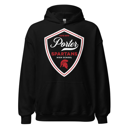 Porter High School Spartans Black Classic Unisex Hoodie 225