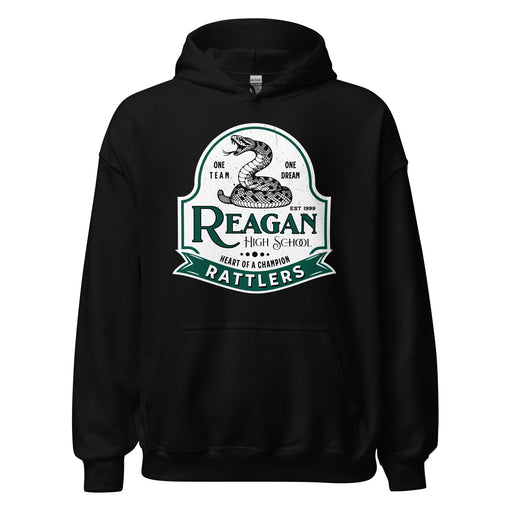 Reagan High School Rattlers Black Classic Unisex Hoodie 219