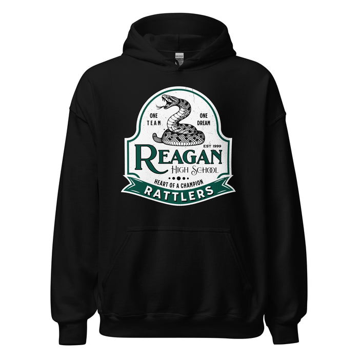 Reagan High School Rattlers Black Classic Unisex Hoodie 219