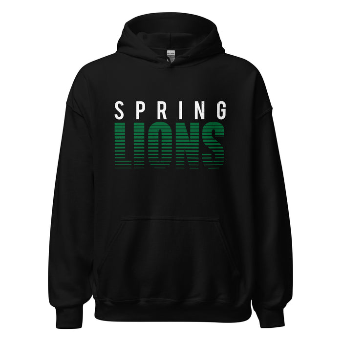 Spring High School Lions Black Classic Unisex Hoodie 024