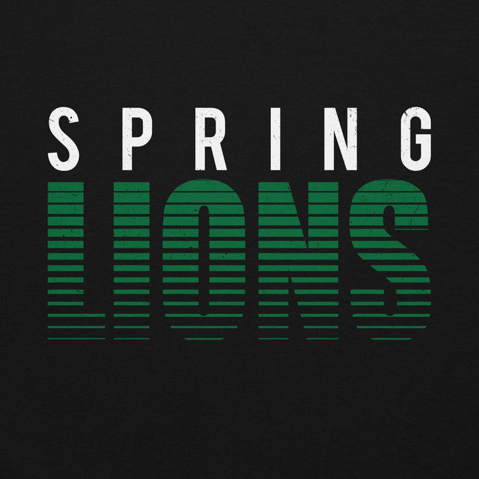 Spring High School Lions Black Classic Unisex Hoodie 024