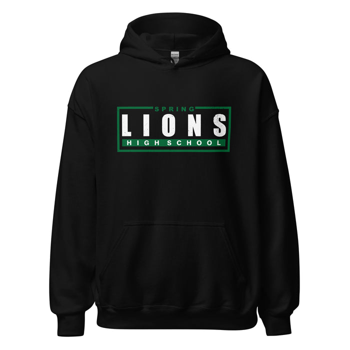 Spring High School Lions Black Classic Unisex Hoodie 049