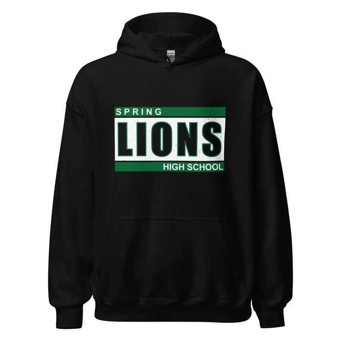 Spring High School Lions Black Classic Unisex Hoodie 098