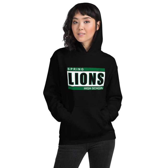 Spring High School Lions Black Classic Unisex Hoodie 098