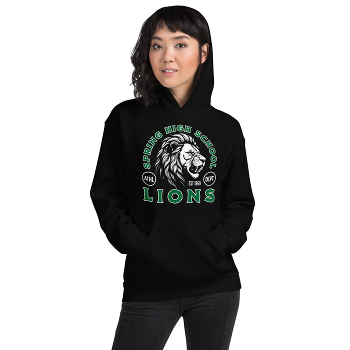 Spring High School Lions Black Classic Unisex Hoodie 208